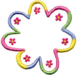 繡花 色彩 五顏六色 花紋 花邊 免費(fèi)素材
