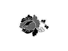 印花矢量圖 優(yōu)雅植物 玫瑰花 色彩 黑色 免費(fèi)素材