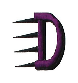 繡花 文字 英文 色彩 字母D 免費素材