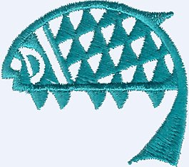 繡花 動(dòng)物 金魚 家紡 免費(fèi)素材