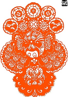 印花矢量圖 人物 男人 色彩 橙色 免費素材