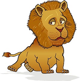 印花矢量圖 動物 獅子 色彩 彩色 免費(fèi)素材