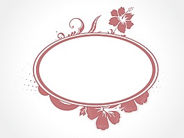 摘要裝飾花卉幀design25