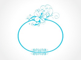 摘要裝飾花卉幀design15