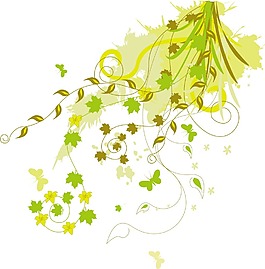 印花矢量圖 優(yōu)雅植物 樹(shù) 毛衫印花 優(yōu)雅植物 免費(fèi)素材