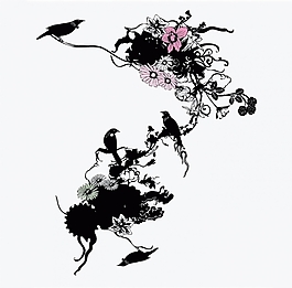 位圖 動(dòng)物 鳥(niǎo) 優(yōu)雅植物 花 免費(fèi)素材