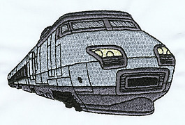 繡花 火車 和諧號 動車 免費素材