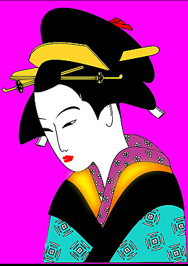 日本女人SVG