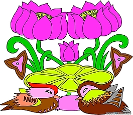 印花矢量图 传统图案 节日喜庆 结婚 动物 免费素材
