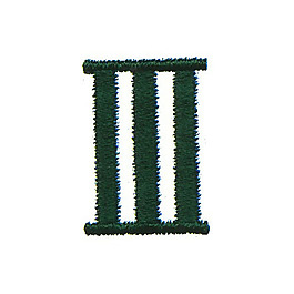 繡花 文字 英文 III 色彩 免費素材