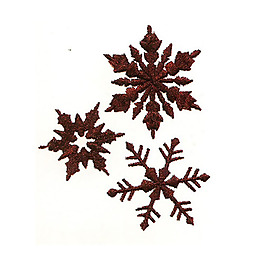 繡花 色彩 棕色 雪花 冬天 免費(fèi)素材