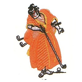 繡花 男人 色彩 黑色 橙色 免費素材