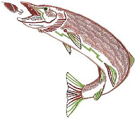 繡花 動物 魚 色彩 紫色 免費(fèi)素材