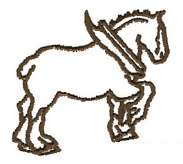 繡花 動物 色彩 單色 免費(fèi)素材