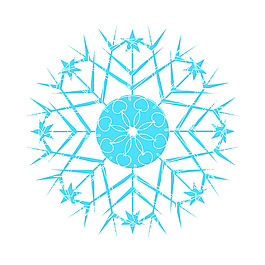 创造性的蓝雪花