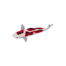 繡花 動物 魚 花紋 色彩 免費素材
