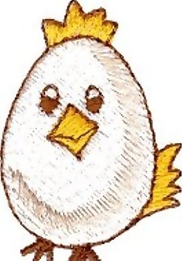 繡花 動物 雞 色彩 白色 免費素材