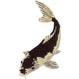 繡花 動物 魚 花紋 色彩 免費素材