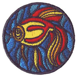 繡花 動(dòng)物 魚(yú) 花紋 色彩 免費(fèi)素材