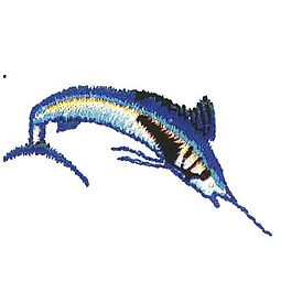 繡花 動(dòng)物 魚(yú) 色彩 藍(lán)色 免費(fèi)素材