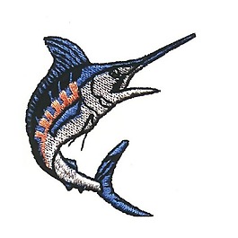 繡花 動(dòng)物 魚 色彩 藍(lán)色 免費(fèi)素材