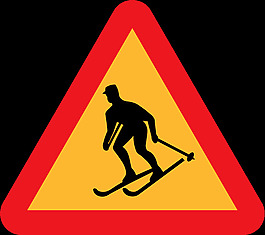 滑雪者的跡象