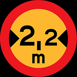 2.2米的标志