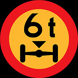 6T轴距标志