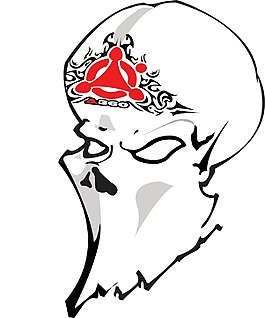 印花矢量圖 靈異 骷髏 徽章標(biāo)記 色彩 免費(fèi)素材