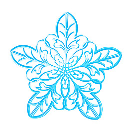 蓬勃發(fā)展的雪花矢量設計