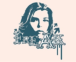 印花矢量圖 色彩 墨綠色 人物 女人 免費素材