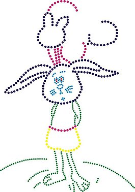 燙鉆 成熟優(yōu)雅女裝 毛衫燙鉆 動(dòng)物 兔子 免費(fèi)素材