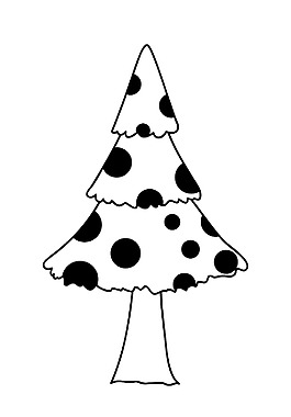 復古點綴圣誕樹設計