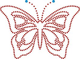 燙鉆 成熟優(yōu)雅女裝 毛衫燙鉆 動(dòng)物 蝴蝶 免費(fèi)素材