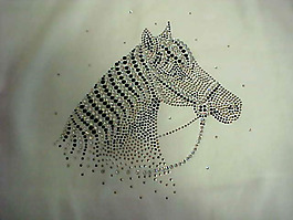 燙鉆 成熟優(yōu)雅女裝 毛衫燙鉆 動(dòng)物 馬 免費(fèi)素材