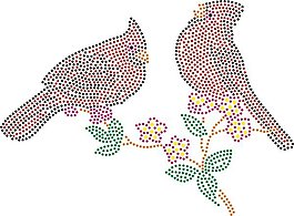 燙鉆 成熟優(yōu)雅女裝 毛衫燙鉆 動物 小鳥 免費素材