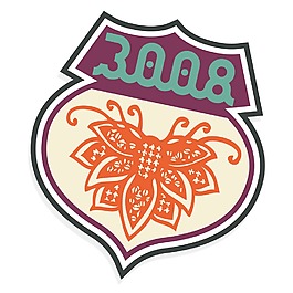 印花矢量圖 徽章標(biāo)記 文字 數(shù)字 花 免費(fèi)素材