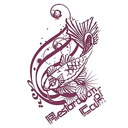 印花矢量圖 色彩 紫色 動(dòng)物 魚 免費(fèi)素材
