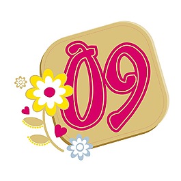 印花矢量圖 徽章標(biāo)記 花 文字 數(shù)字 免費(fèi)素材