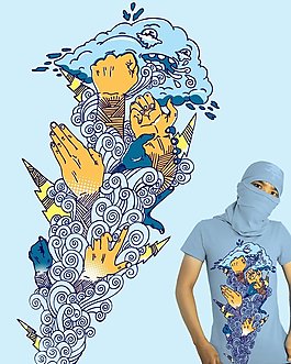位圖 手 色彩 白色 藍(lán)色 免費(fèi)素材