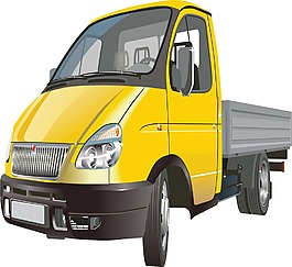 印花矢量图 交通 卡车 货车 色彩 免费素材