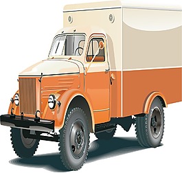 印花矢量圖 交通 卡車(chē) 貨車(chē) 色彩 免費(fèi)素材