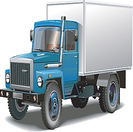 印花矢量图 交通 卡车 货车 色彩 免费素材