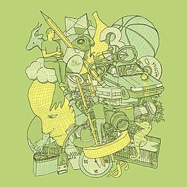 位圖 人物人物 色彩 青色 黃色 免費(fèi)素材
