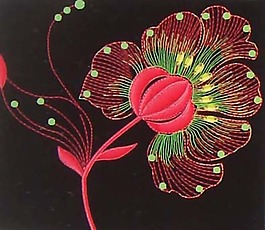 绣花 花朵 免费素材