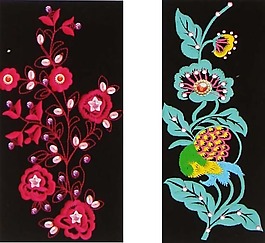 繡花 植物 花 色彩 五顏六色 免費(fèi)素材