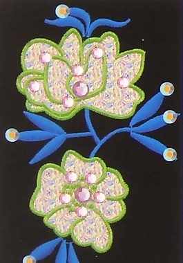 繡花 植物 花 色彩 藍(lán)色 免費(fèi)素材