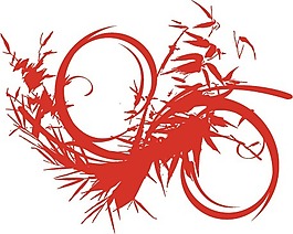 印花矢量圖 抽象 優(yōu)雅植物 抽象花卉 枝葉 免費(fèi)素材