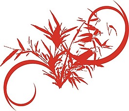 印花矢量圖 抽象 枝葉 毛衫印花 優(yōu)雅植物 免費(fèi)素材