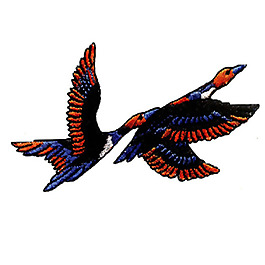 繡花 動(dòng)物 鳥(niǎo)類(lèi) 色彩 藍(lán)色 免費(fèi)素材